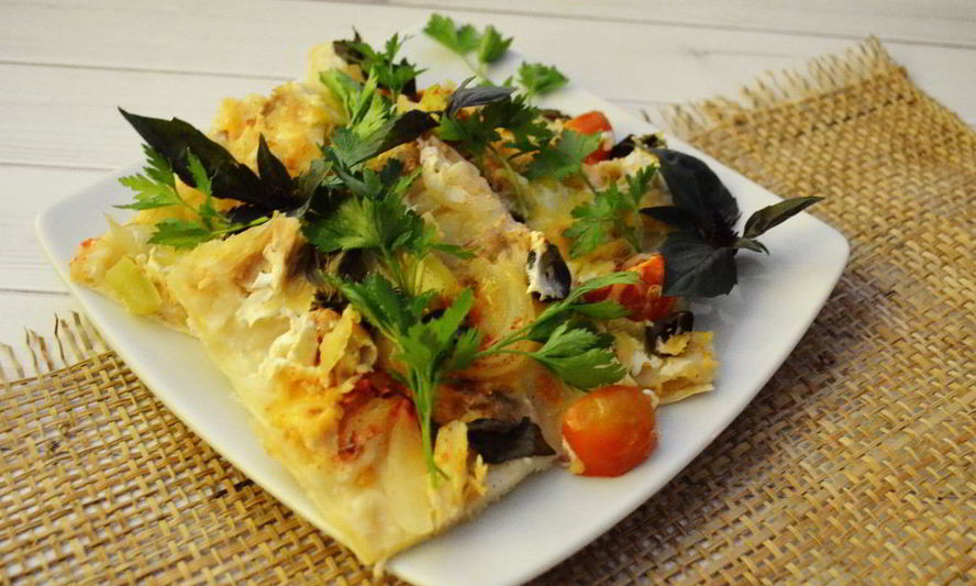 Рецепт диетическая пицца на лаваше