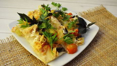 диетическая пицца на лаваше