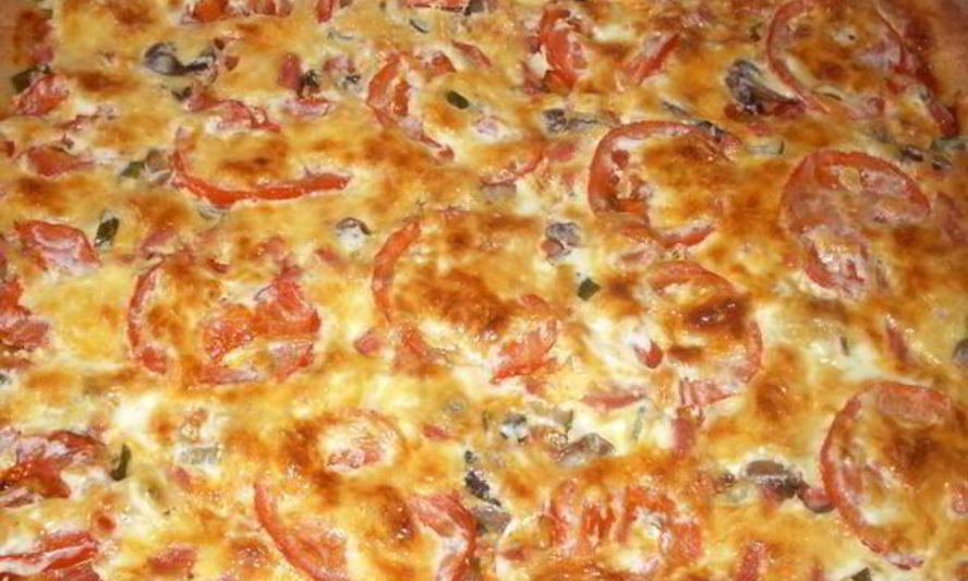 Рецепт легкая пицца из творожного теста