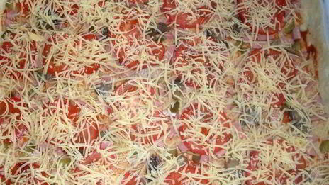 легкая пицца из творожного теста