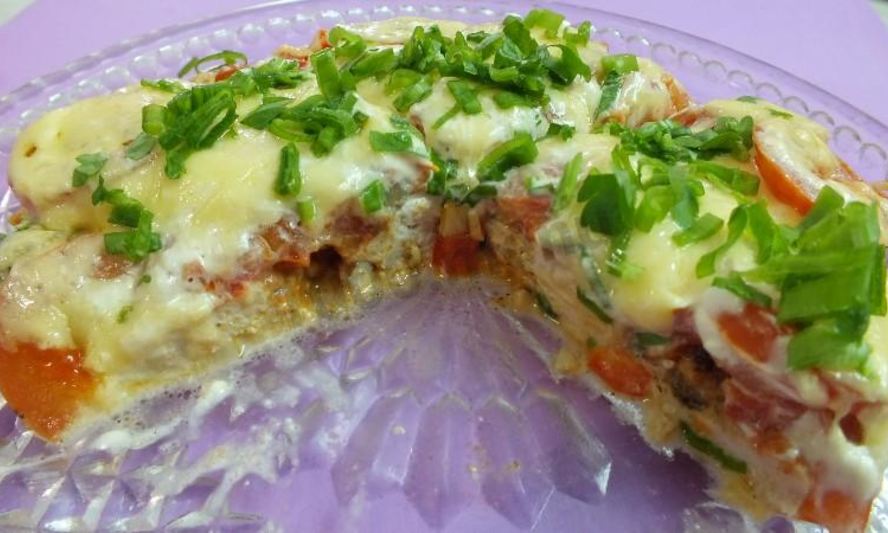 Рецепт пицца без теста на курице