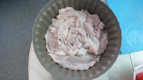 пицца без теста на курице