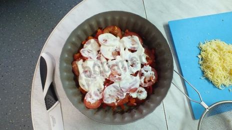 пицца без теста на курице