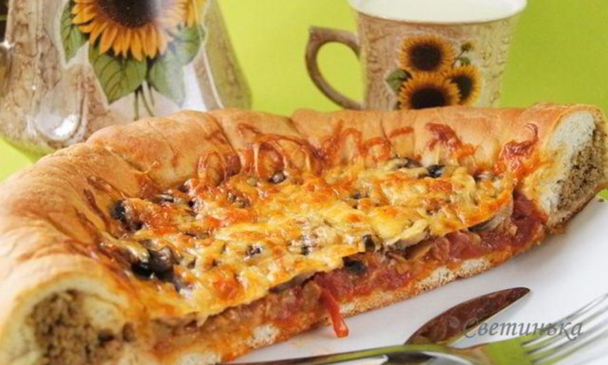 Рецепт пицца колечко, колечко, кольцо