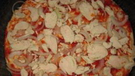 пицца курица с ананасами