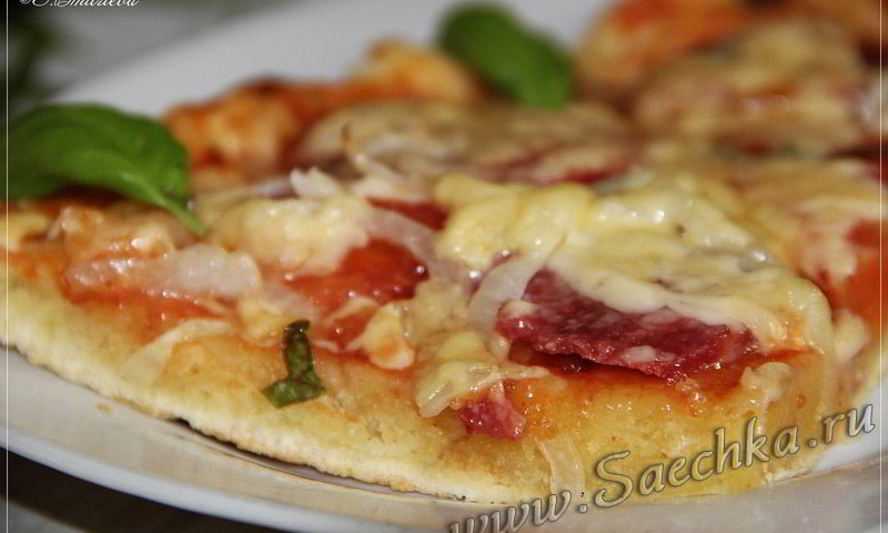Рецепт пицца-минутка