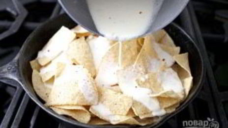 пицца на чипсах