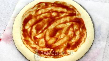 пицца на пышном тесте