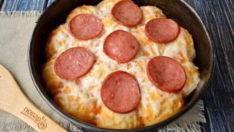 пицца на шариках из теста