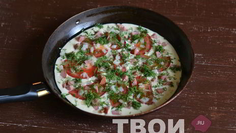 пицца на сковороде