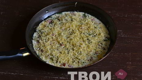 пицца на сковороде