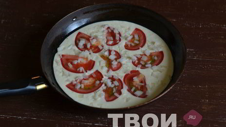 пицца на сковороде