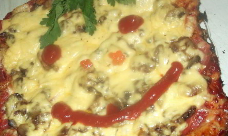 Рецепт пицца на слоеном тесте