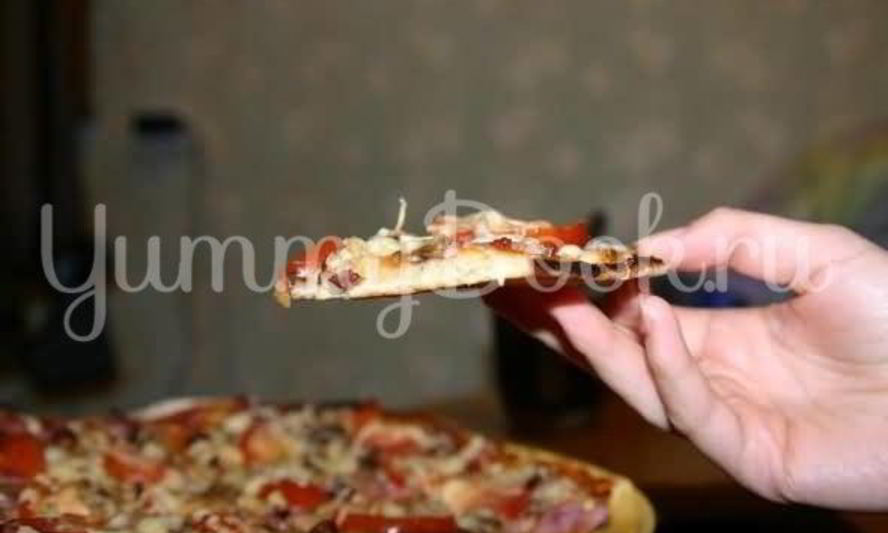 Рецепт пицца на тонкой основе