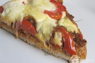 Пицца на турецкой лепешке