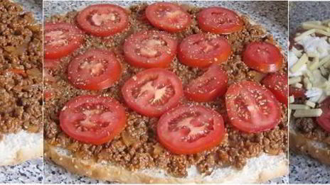 пицца на турецкой лепешке