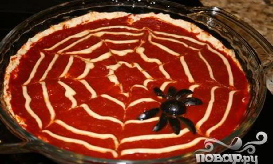 Рецепт пицца паутина