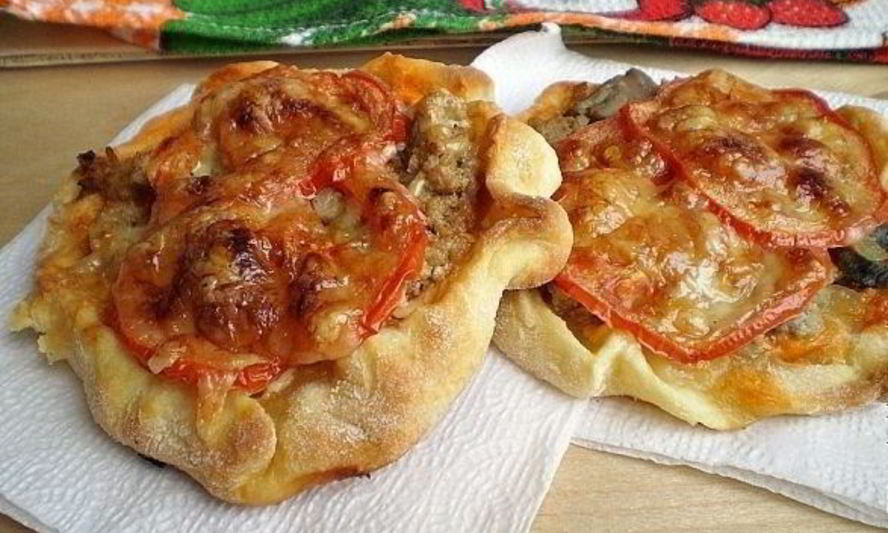 Рецепт пицца с фаршем и грибами