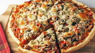 Пицца с грибами по-домашнему