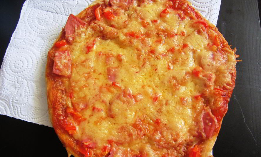 Рецепт пицца с колбасой