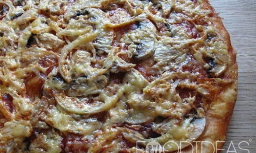 Рецепт пицца с курицей и грибами
