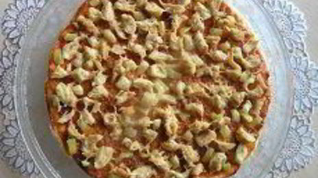 пицца с курицей и перцем в микроволновке