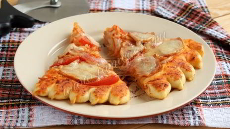 пицца с мясом