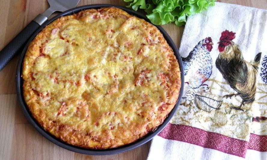 Рецепт пицца с сосисками и сыром