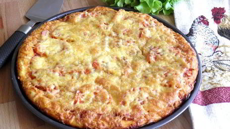 пицца с сосисками и сыром