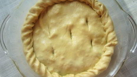 пицца с сыром и шпинатом