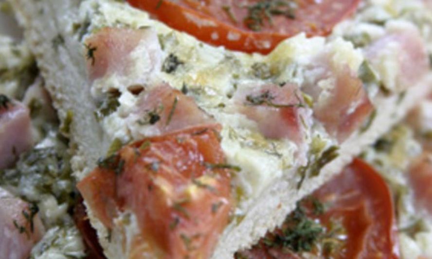 Рецепт пицца с ветчиной