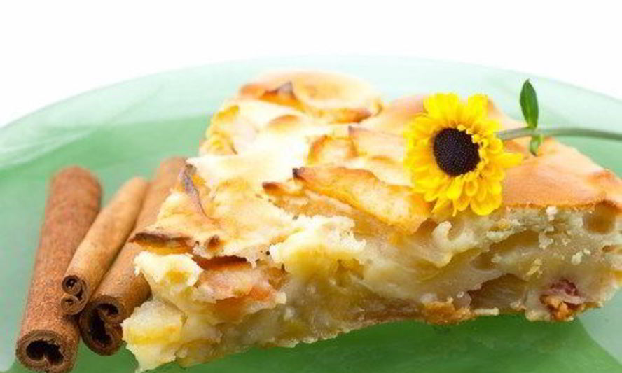 Рецепт пицца с яблоками и корицей