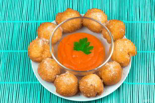 Пицца-шарики во фритюре