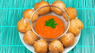 Пицца-шарики во фритюре