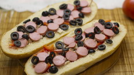 пицца в батоне