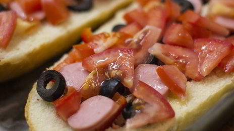 пицца в батоне