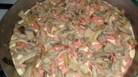 пицца в сковороде