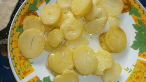 постная пицца с картофелем и грибами