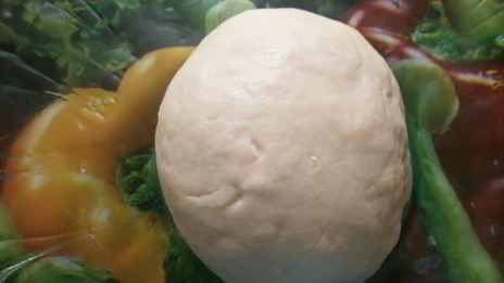 постная пицца с картофелем и грибами