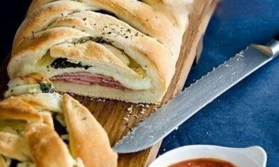 Рецепт стромболи — пицца в рулете