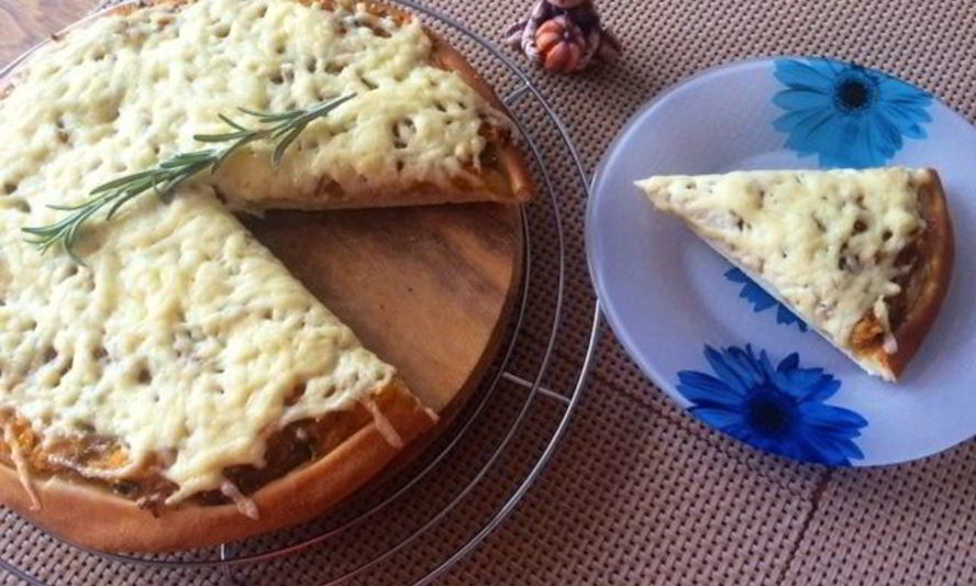 Рецепт тыквенная пицца с розмарином
