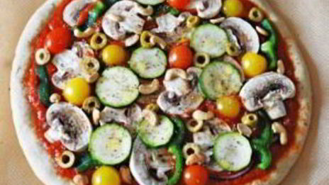 вегетарианская пицца с грибами