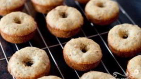 банановые пончики в глазури