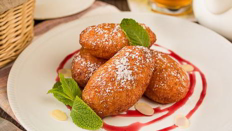 мамины творожные пончики