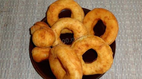 пончики на кефире за 15 минут