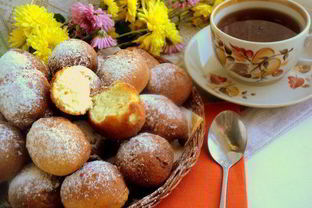 Пончики на сгущенном молоке