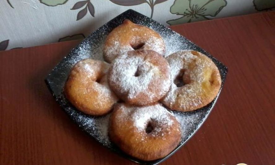 Рецепт пончики с яблоком