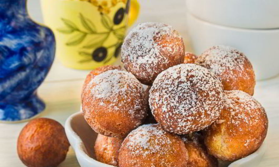 Рецепт простые пончики на сгущенке