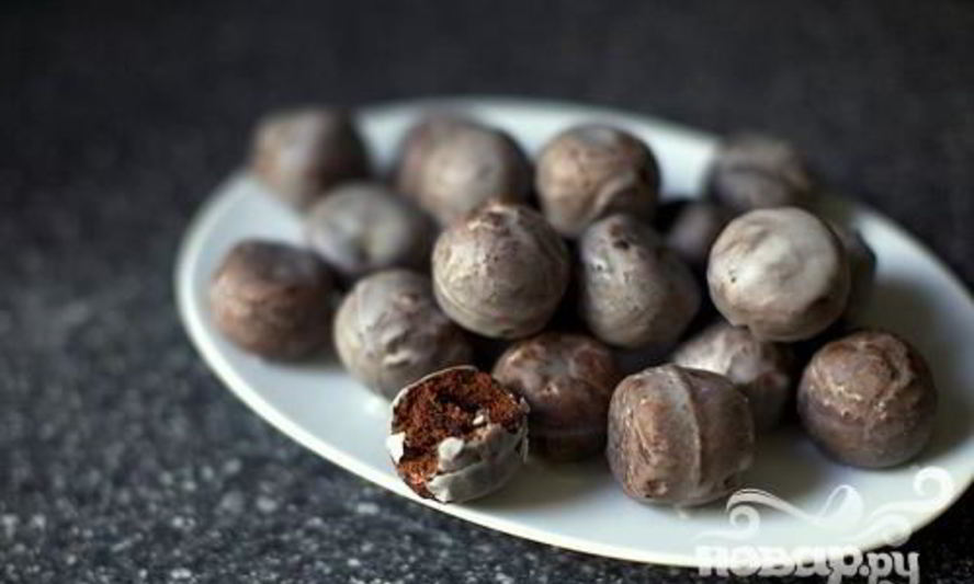 Рецепт шоколадные пончики в глазури