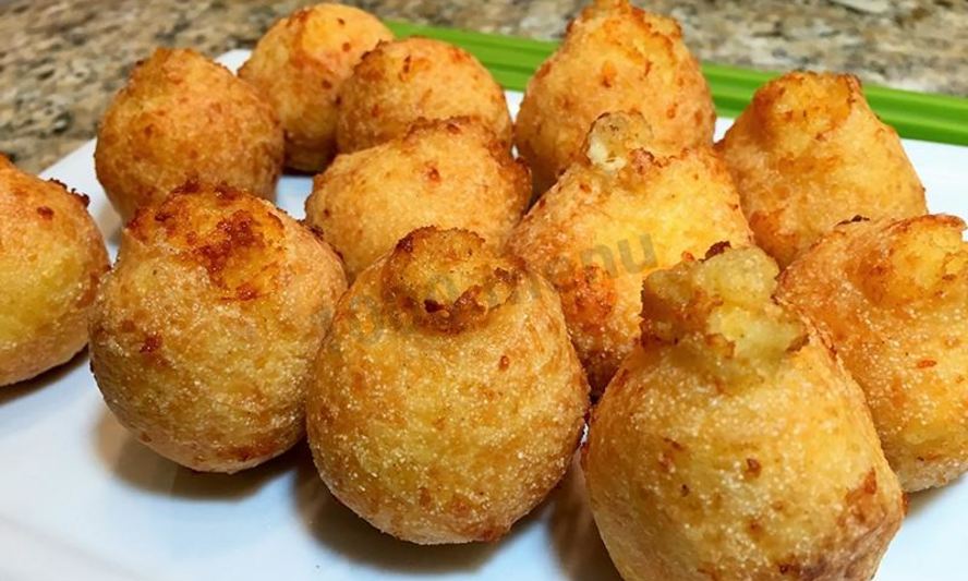 Рецепт сырные пончики с творогом